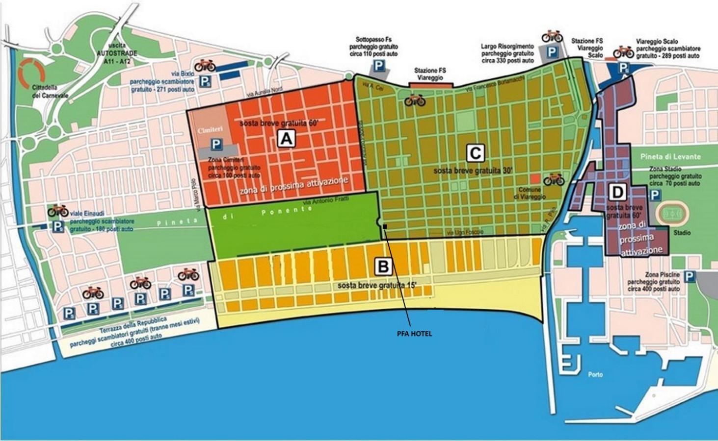 Pfa Hotel Виареджо Экстерьер фото
